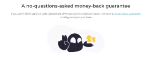 CyberGhost money-back guarantee | CyberCrew