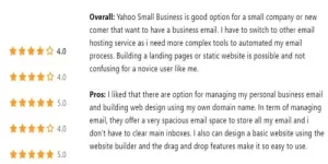 Yahoo Small Business User Reviews | CyberCrew