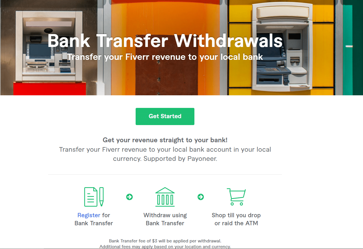 Fiverr Bank Transfer Withdrawals | CyberCrew