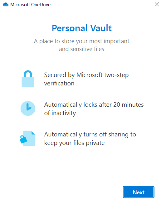 OneDrive Personal Vault | CyberCrew