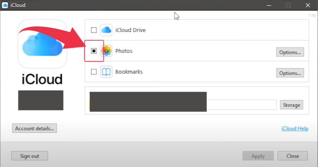 Uploading Photos to iCloud From Windows PC Step 2 | CyberCrew