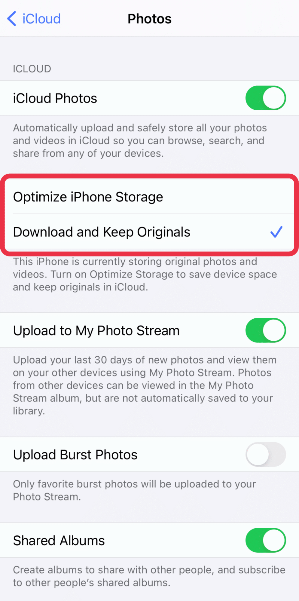 Uploading Photos to iCloud From iPhone or iPad Step 5 | CyberCrew