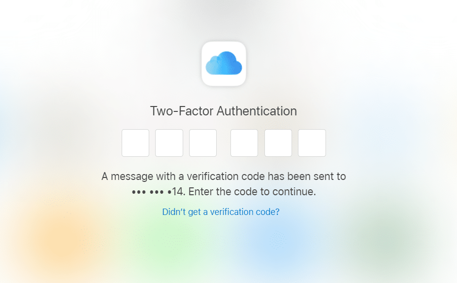 iCloud two factor authentication | CyberCrew