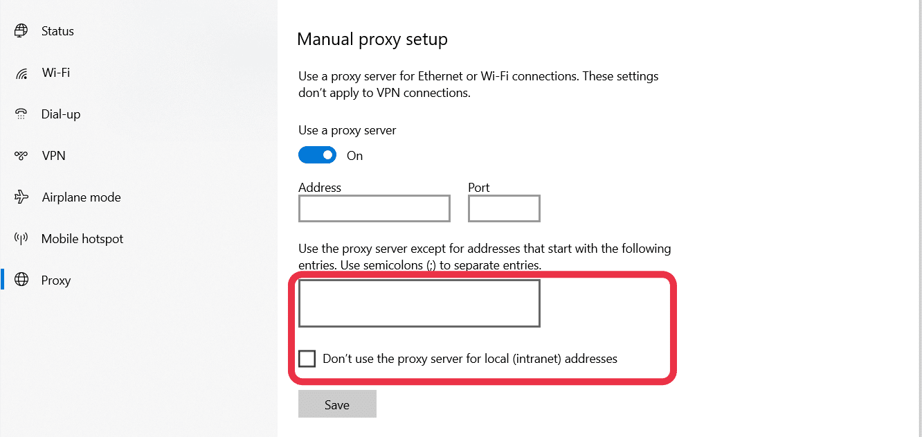 Manual Proxy Setup | CyberCrew