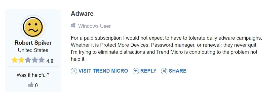 Trend Micro User Reviews | CyberCrew