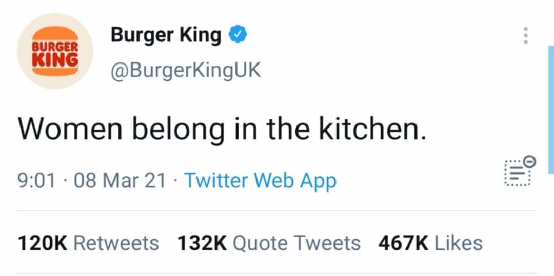 Burger King Tweet | CyberCrew